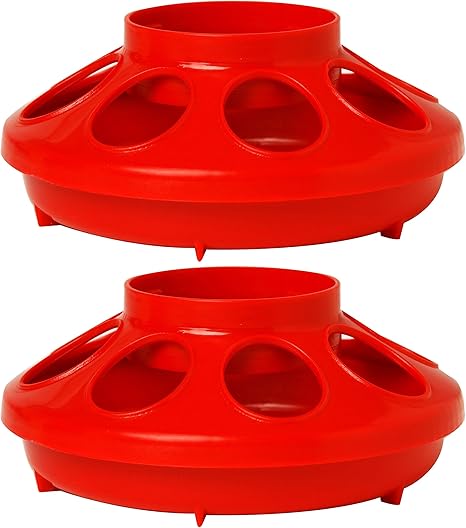 Amazon Com Little Giant 2 Pack Of Plastic Baby Chick Feeder