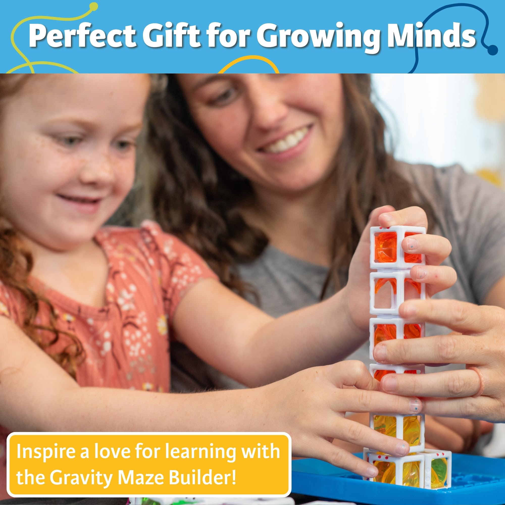 ThinkFun Gravity Maze Builder for Kids 5 & Up - Logic Marble RunBrain Game - Hands-On Maze Design - Durable Child-Safe Materials - Develop Spatial Reasoning & Critical Thinking - MESH Accredited