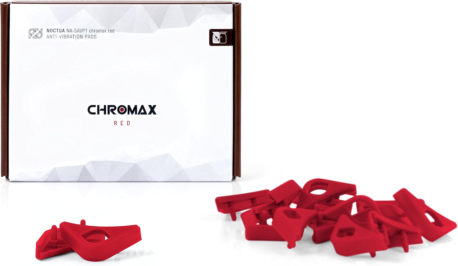 Noctua NA-SAVP1 chromax.red, Anti-Vibration Pads for 120/140mm Noctua Fans (16-pack, Red) - Image 3