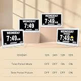 TROCOTN Dementia Clock Digital Clock with Date Day Large Display 7/10 Inch view 9