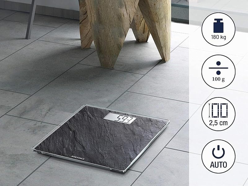 Personenwaage Style Sense Compact 300 Slate, Tragkraft 180 kg