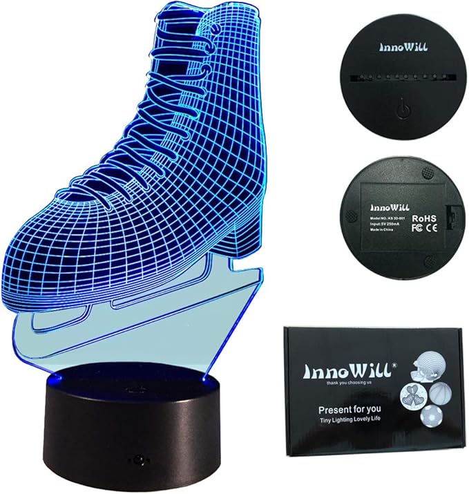 Innowill Schlittschuhe Geschenke Led Lampe 7colors Amazon De Bekleidung