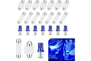 Sumjig 24 Pack T10 Car LED Dome Light Bulb Kit, 31MM 42MM Waterproof Vehicle Reading Light, Festoon Light, Universal Automotive Door Courtesy Light Replacement for Truck SUV Car (Blue)