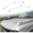 sukemichi Trail Sight Cover Engine Hood Hinge Cover Hood Side Release Handles Decoration Exterior Accessories for Ford Bronco Accessories 2021 2022 2023 2024 2025, White, 2 Pack