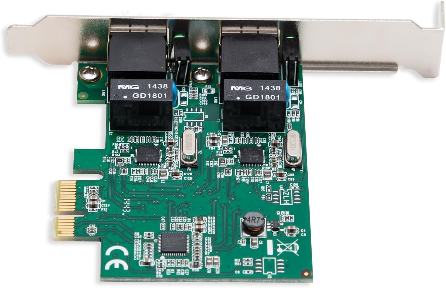Syba Dual Port Gigabit Ethernet PCI Express 2.1 PCI-E x1 Network Adapter Card (NIC) 10/100/1000 Mbps Card with Realtek RTL8111 Chipset - Image 4