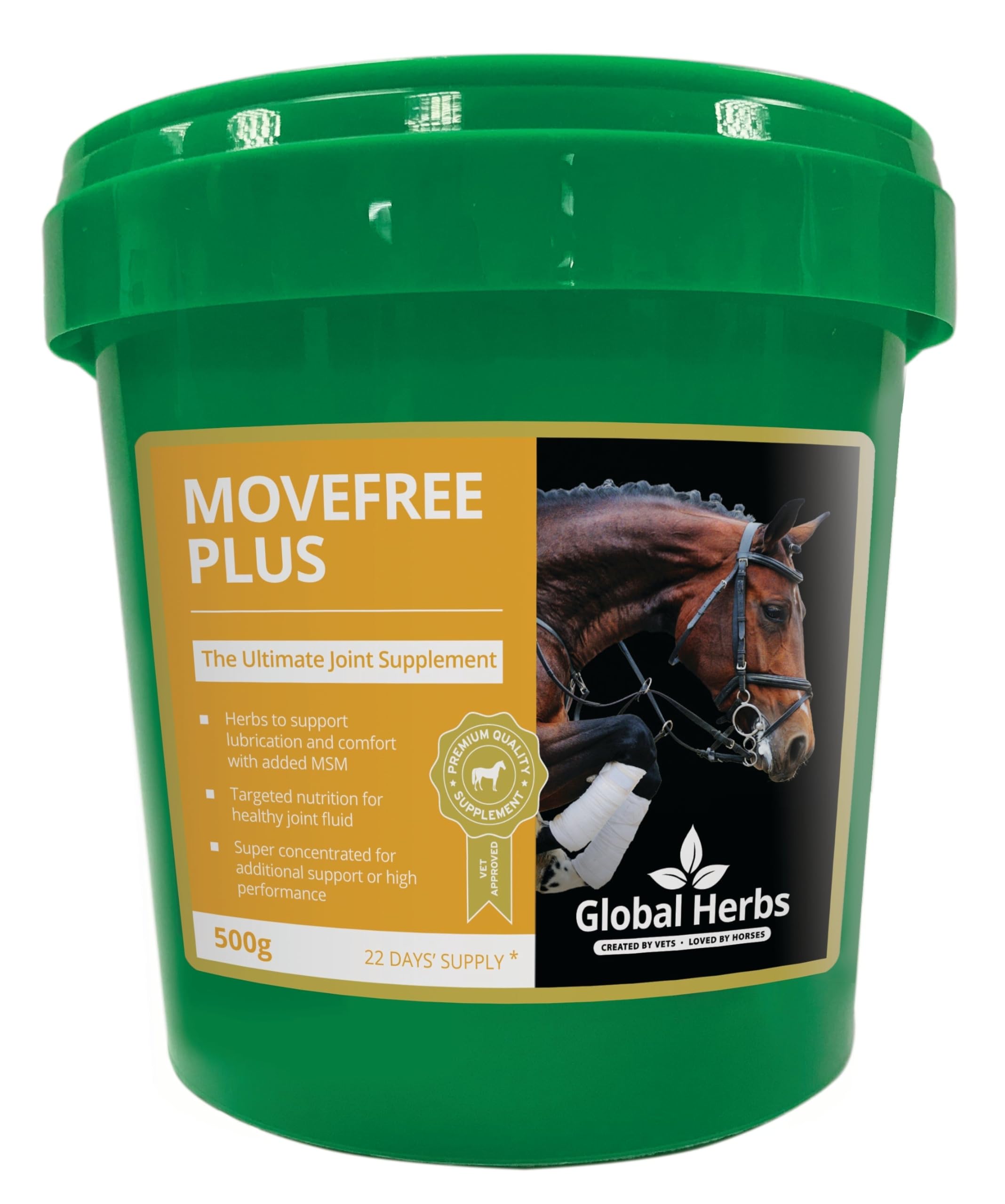 Global Herbs MoveFree Plus Equine Advanced Joint & Mobility Support Powder 500g