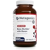 Metagenics Bone Builder with Boron - Mineral Complex with Calcium, Phosphorus & MCHC - Supports Bone Density, Strength & Nerve Health - Collagen & Trace Minerals - cGMP Certified - 270 Tablets