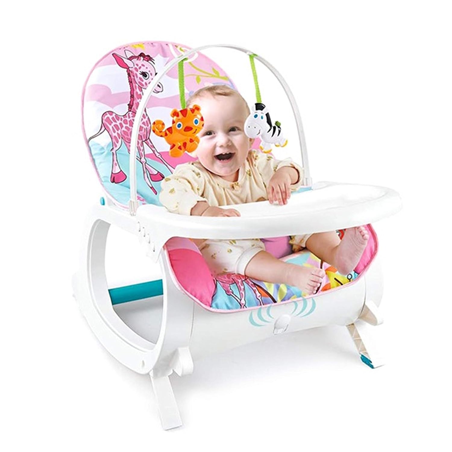 baby swing with removable tray