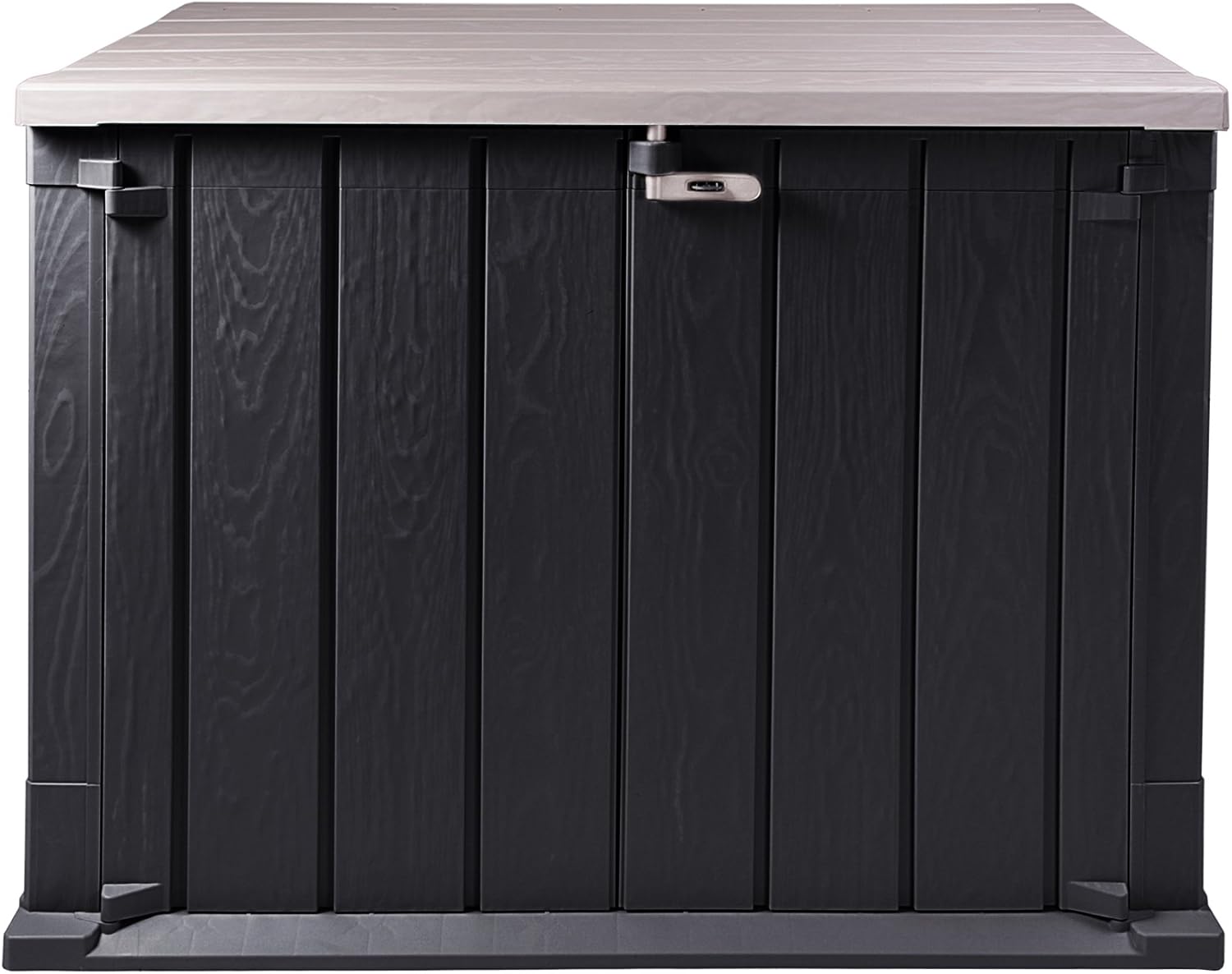 Ondis24 Mülltonnenbox Storer Basic Gerätebox abschließbar für 2 Mülltonnen (842 Liter, Anthrazit-Grau)