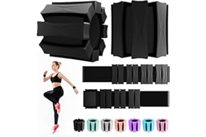 PEOERP Ankle Weights for Women Men, Adjustable Wrist Weighted Bracelet for Home Gym Workout, Walking, Running, Travel, Pilate, Yoga, Exercise,Barre,Strength Training. Set of 2 (1Lb Each)