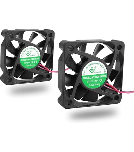 Ventilateur PC 50x50x10mm 24V - Modèle KDE2405PFVX - Double Roulement à Billes - Pour Refroidissement Inverter, Alimentation, CPU - 12