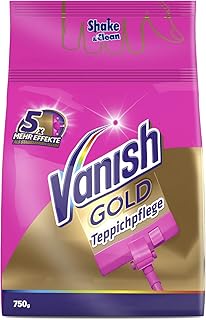 Vanish GOLD Power Pulver Clean&Fresh Großflächen Teppichreiniger – Teppich Reinigungsmittel gegen Schmutz, schlechten Geruch & Staub – 1 x 750 g