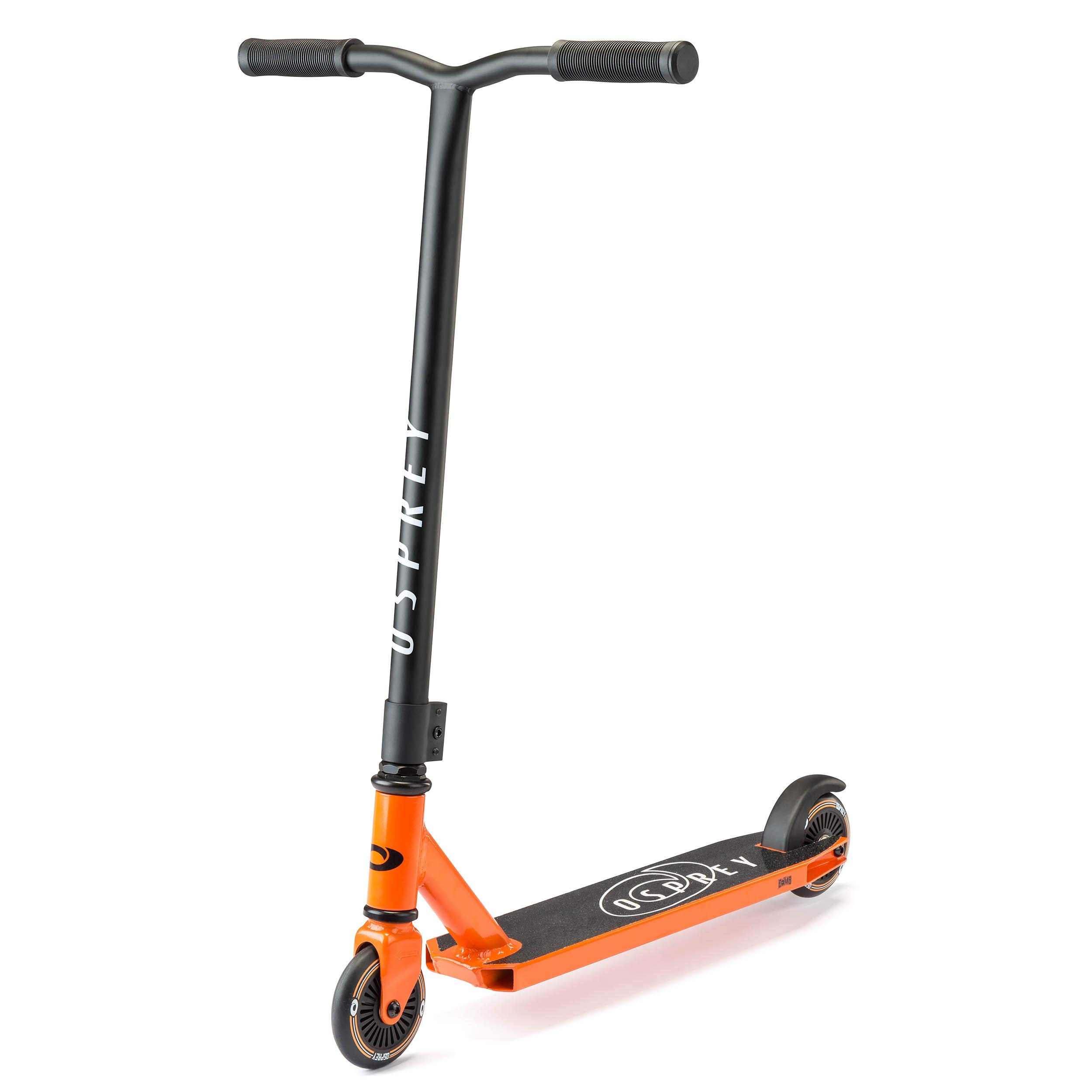 Osprey Stunt Scooter | for Boys Girls Kids and Adults, Kick T-Bar Street Pro 360 Spin Scooter with ABEC 5 Bearings and Ergonomic Handlebars, Multiple Colours, Orange