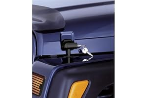 Rugged Ridge | Hood Catch Kit, Locking | 11210.10 | Fits 1997-2006 Jeep Wrangler TJ , Black
