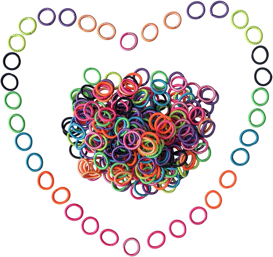 AwEx Baby Hair Ties,300 PCS,No Metal toddler Hair Elastics,Mini Hair Bands for Girls,Small Ponytail Holders