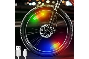 Bike Wheel Lights Rechargeable, Bike Spoke Light Weatherproof, Adults Kids Bicycle Lights for Wheels 7-Color Variable, Motion