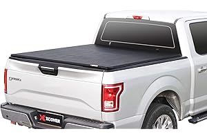 X XCOVER Soft Locking Roll Up Truck Bed Tonneau Cover, Compatible with 2015-2025 F150, 2022-2025 F150 Lightning Pickup 5.6 Ft Bed