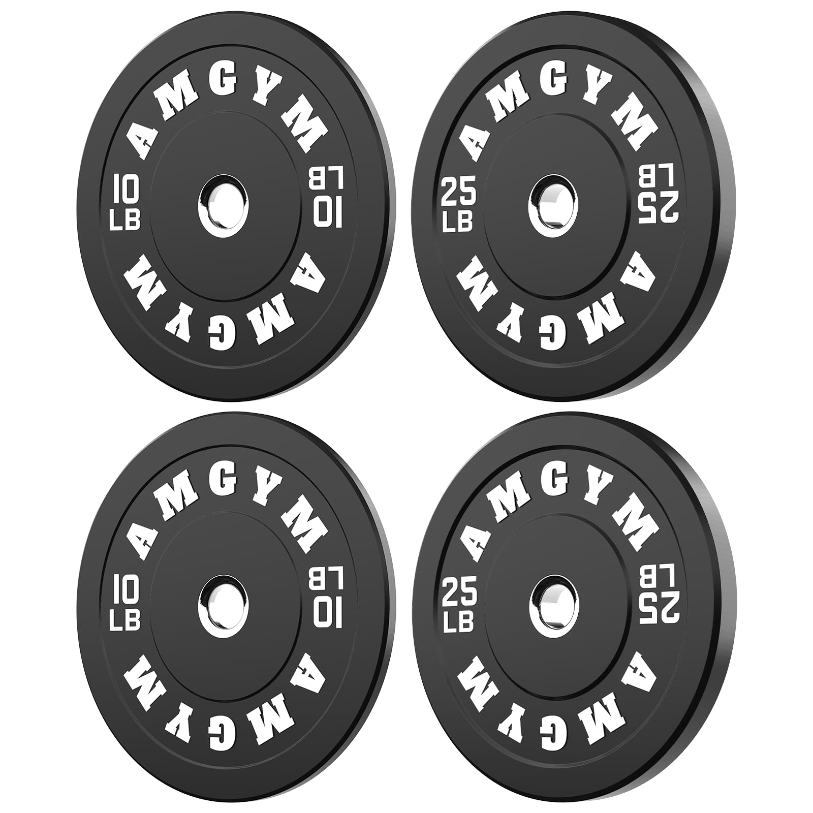 AMGYM Bumper Plates Olympic Weight Plates Rubber Bumper Plates with Steel Insert Home Gym Strength Training Weight Sets Workout Weights 2 Inch Barbell Plates for Weight Lifting (70LB Set) Image AMGYM Bumper Plates Olympic Weight Plates Rubber Bumper Plates with Steel Insert Home Gym Strength Training Weight Sets Workout Weights 2 Inch Barbell Plates for Weight Lifting (70LB Set) Image