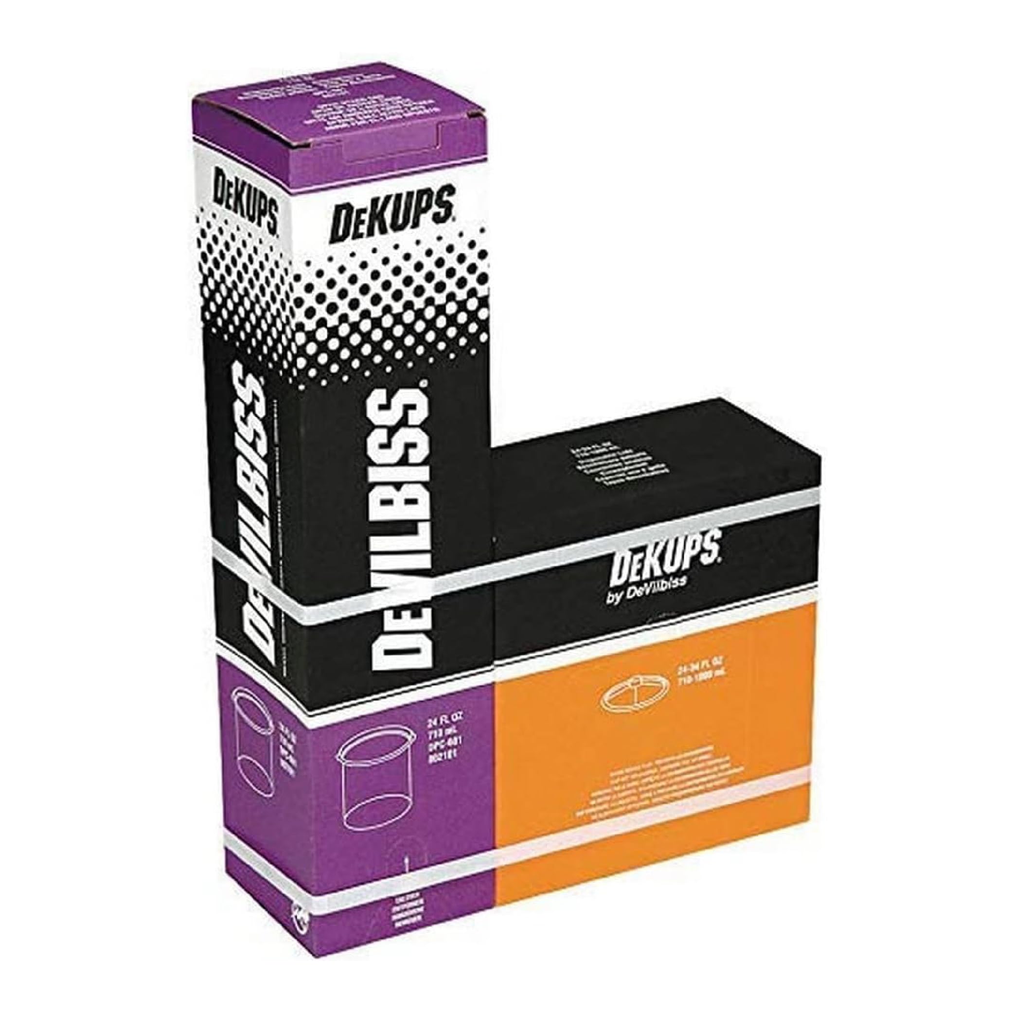 DeVilbiss DPC601 DeKups Disposable Cup & Lid System for Airbrushes | Clean, Convenient Paint Cups