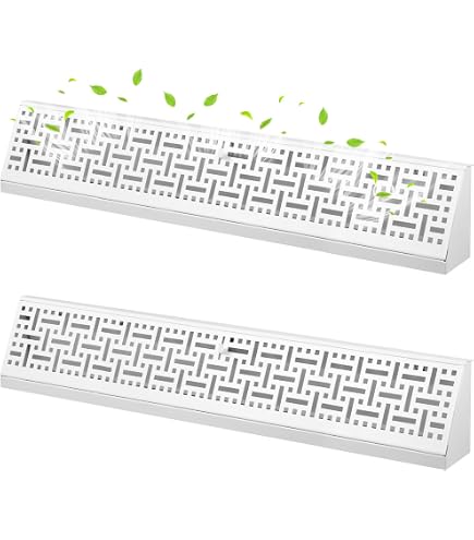 Imperial Baseboard Abdeckgitter – 35,6 Cm X 6 Cm, Weiß Lackiert, Aus Stahl Für Heizung/Klima