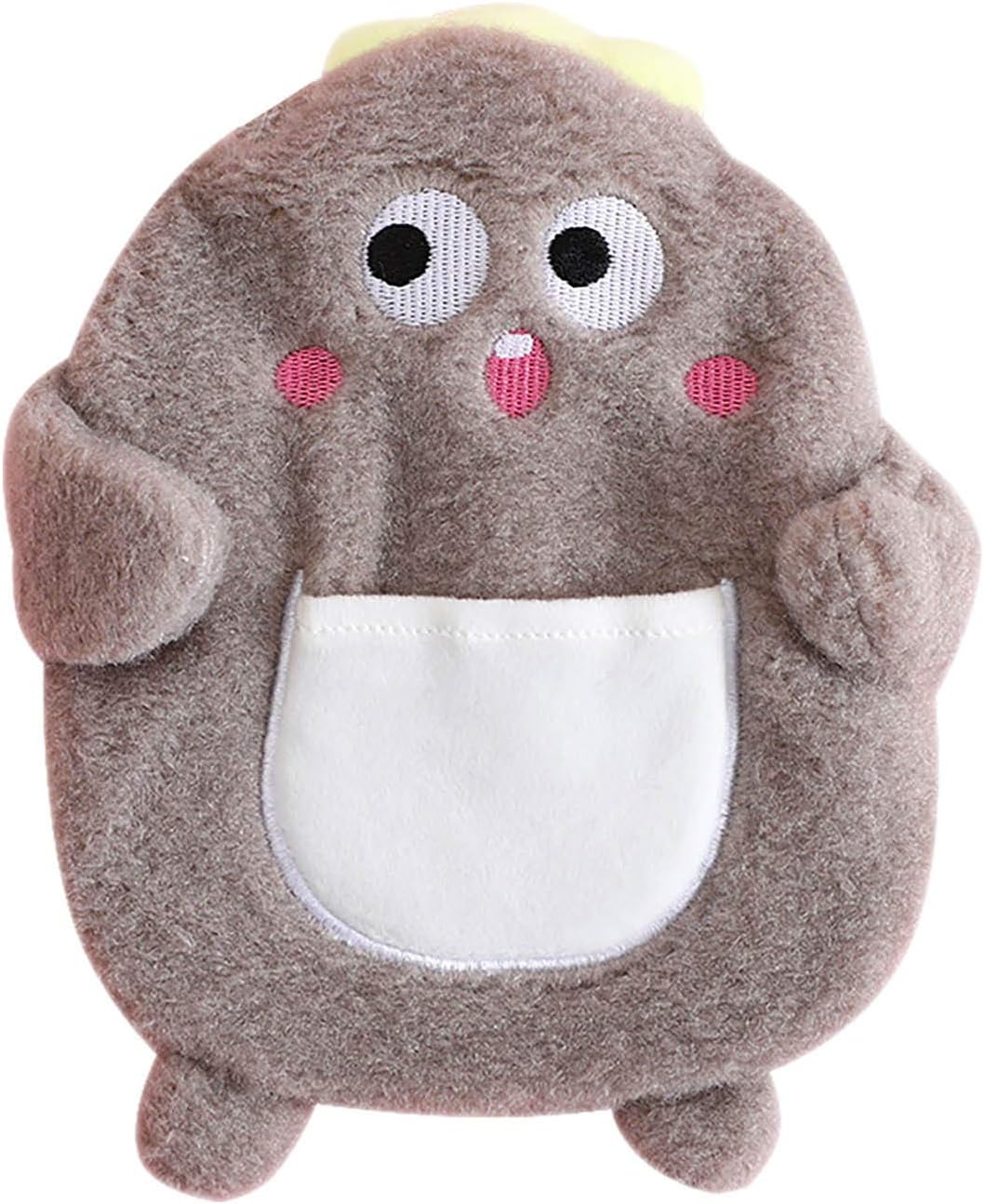 MiMiey Bolsa de agua caliente de peluche, bonita bolsa de agua caliente