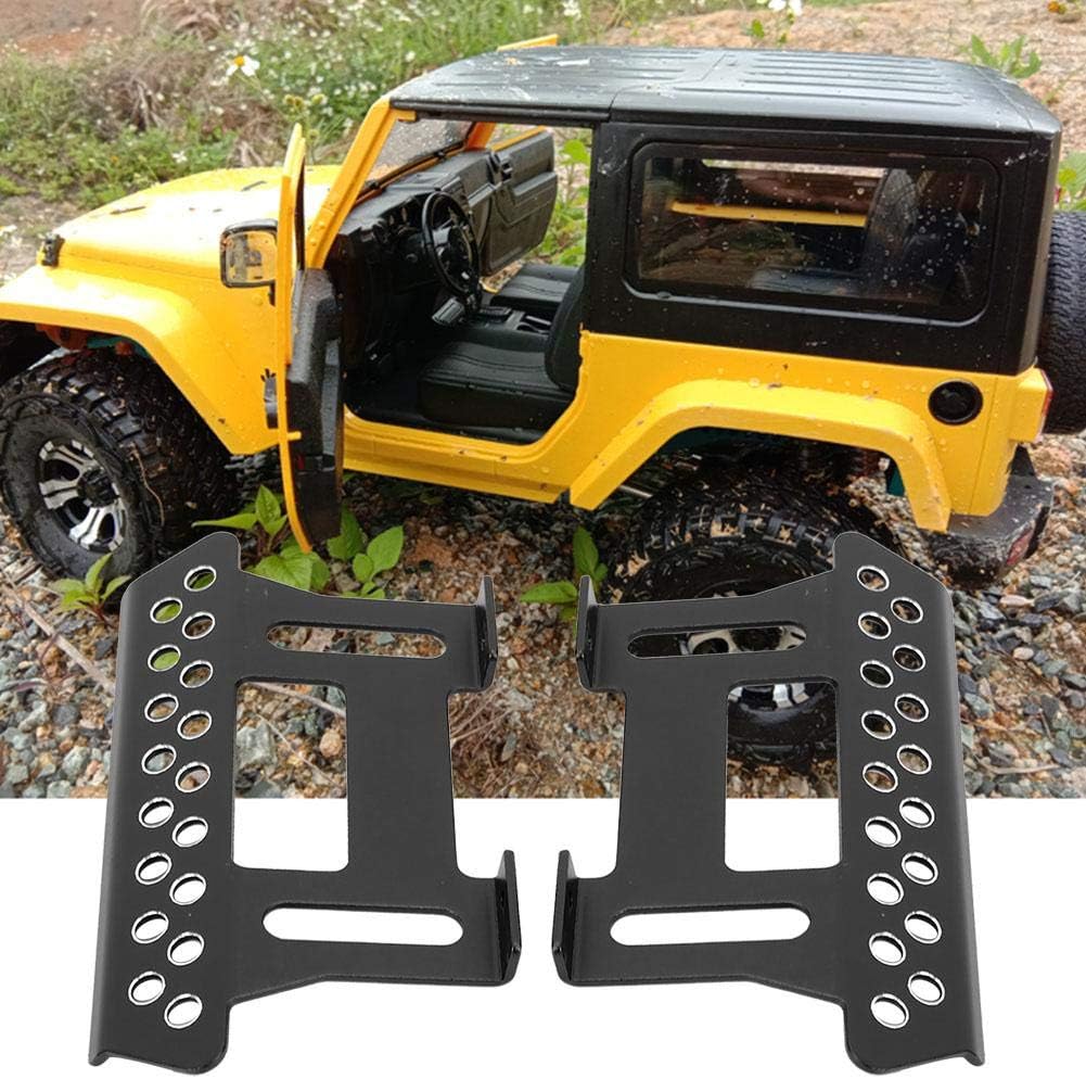 RC Car Pedal Plate, 1 Pair Aluminium Alloy Side Foot Pedal Plates Axial Footplate Spare Parts for SCX10 1/10 RC Car(Black) - Image 3