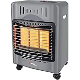 SANAUVULCAN Propane Heater, 18,000 BTU Portable Radiant Heater for Garages, Construction sites and yards,Quiet Propane Radian