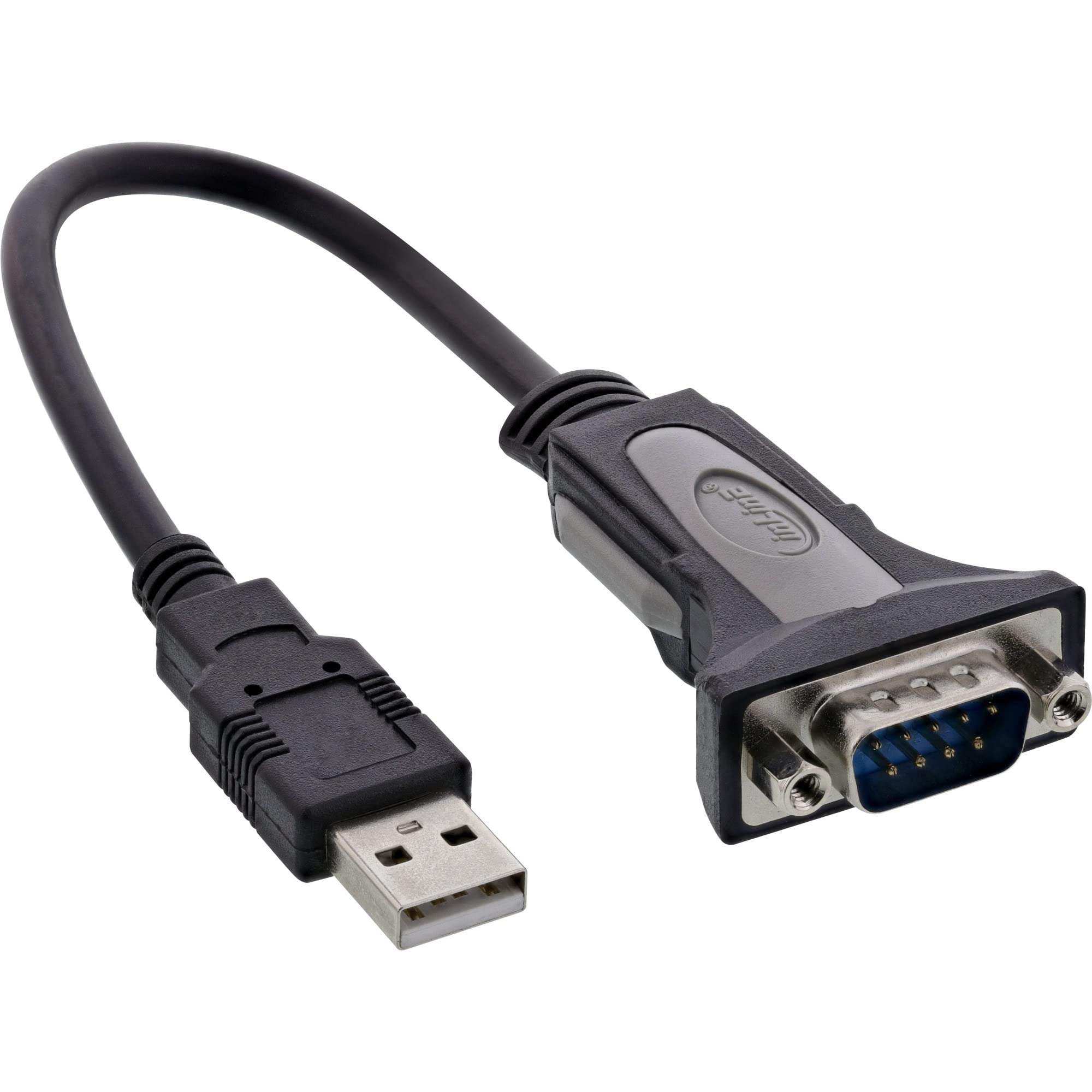 InLine 33306I Adaptor Cable USB A to 9 Pin DB9 / Male USB 2.0 to Serial 0.25m