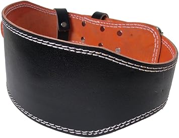 Amazon Good Style 牛革製 ウエイトトレーニング用ベルト ブラック スクワット デッドリフト ベンチプレス 筋トレ 腰痛予防 怪我防止に Dokidoki トレーニングベルト