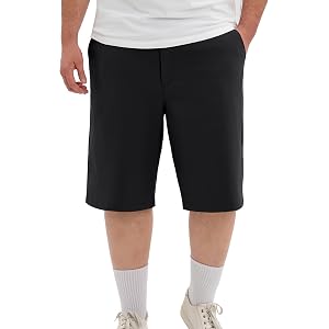 PULI Big & Tall Shorts for Men, Stretch Quick Dry Elastic Waist 12'' Inseam | Plus Size Comfort Fit, Lightweight, Water Resis