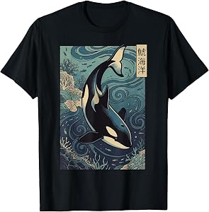 Orca Whale Japanese T-Shirt