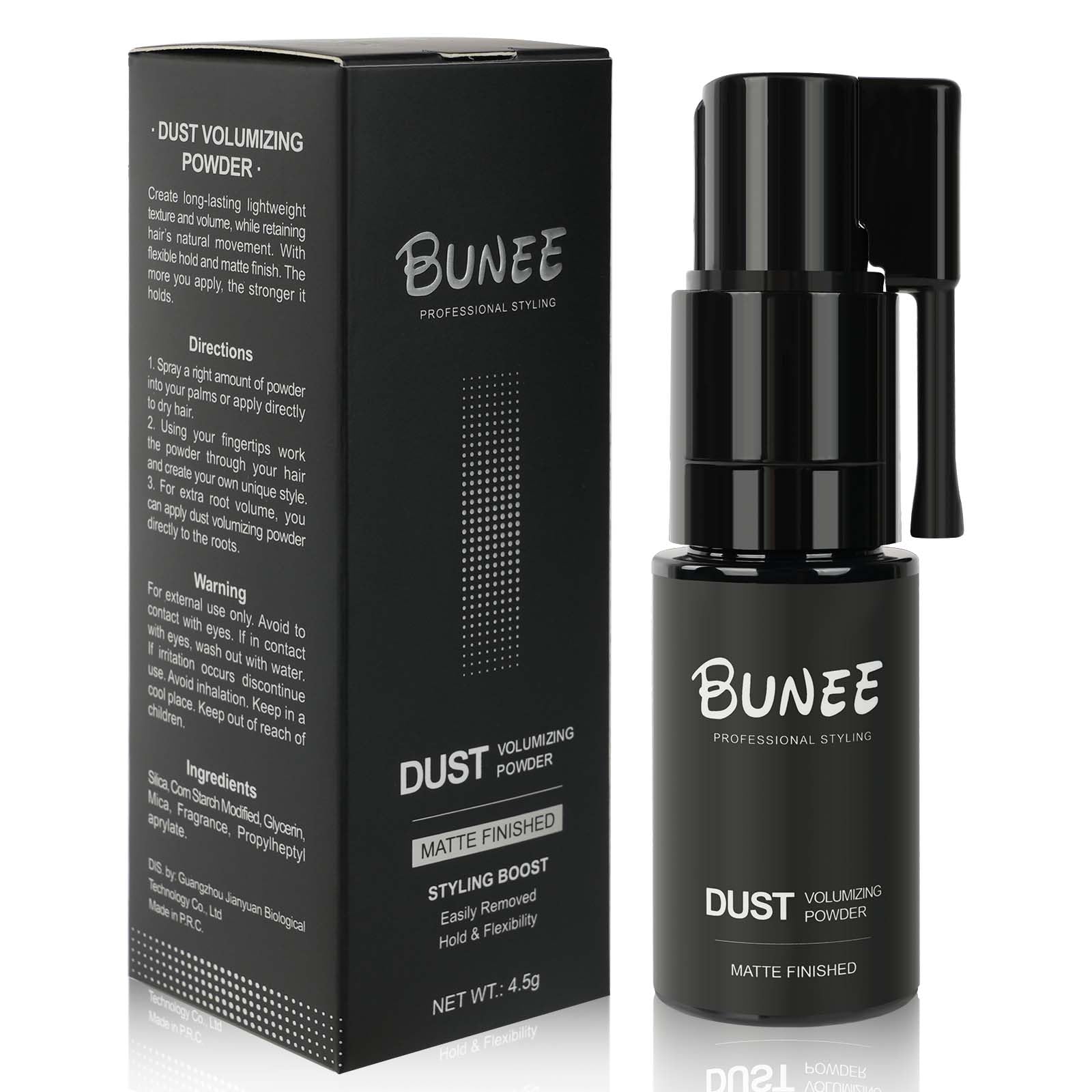 Hair Volume Powder, Invisible Hair Texturising Powder with 360⁰ Rotate Nozzle, Volumising Hair Products for Women & Men, Non-Sticky Hair Thickening Powder for Instant Texture, Volume and Oil Control