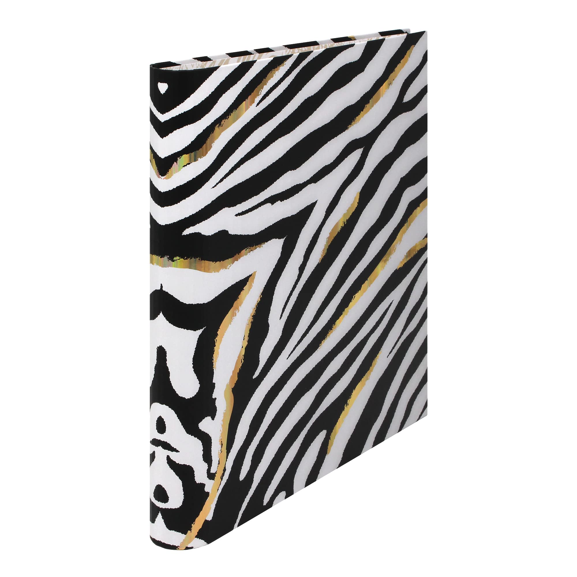 Pukka Pad, Wild A4 Preloaded Rollbound Ringbinder – Includes Personal Details and Planner Pages – Comes Preloaded with 5-Part Dividers – Standard D-Ring Mechanism - Zebra