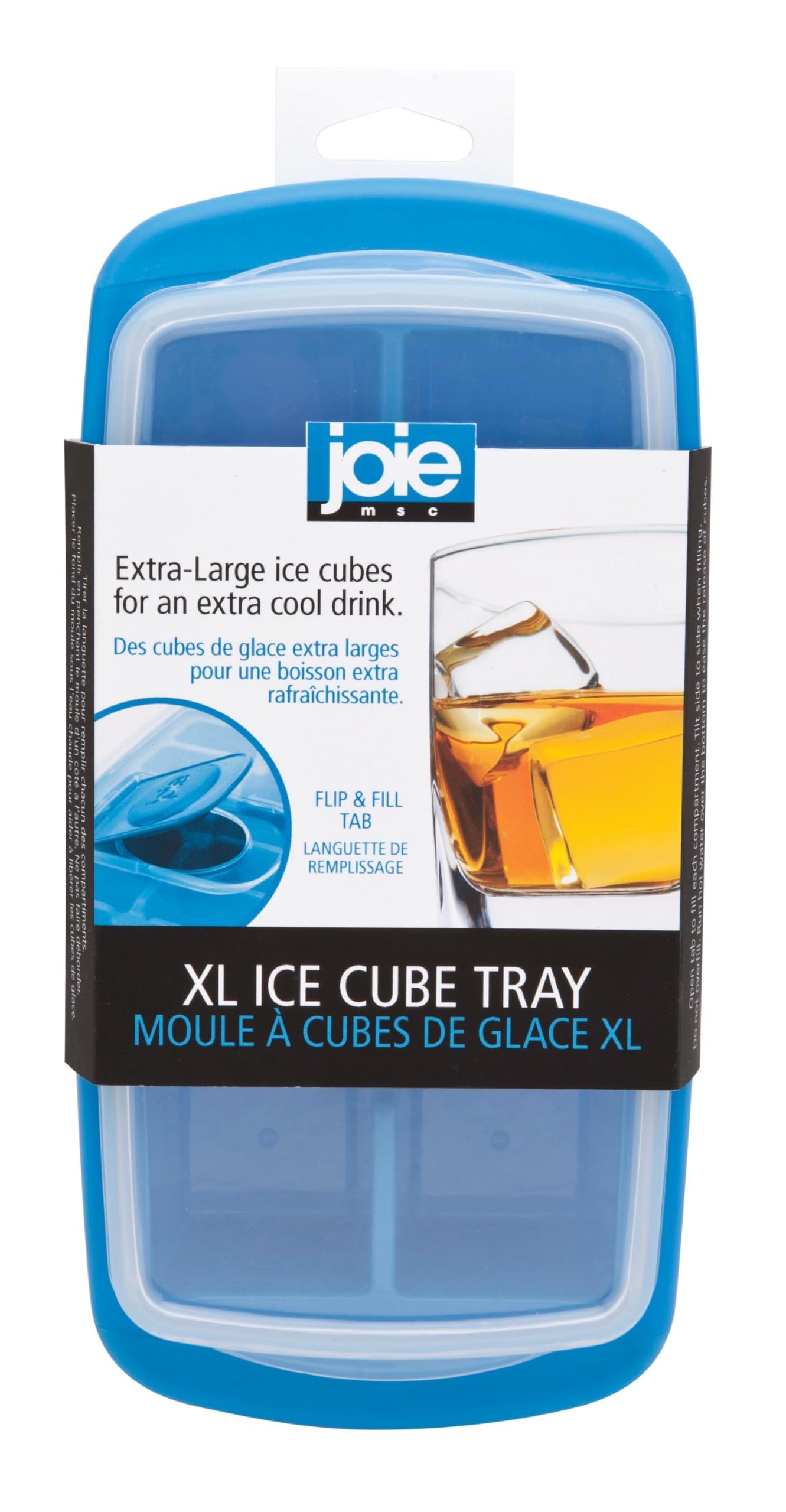 Photo 1 of Joie Extra Large Ice Cube Tray, Covered and Stackable, No-Spill Removable Lid, Pop Open Door for Easy Refills, Keeps Ice Fresh, Freezer Durable, Dishwasher Safe, Colors May Vary