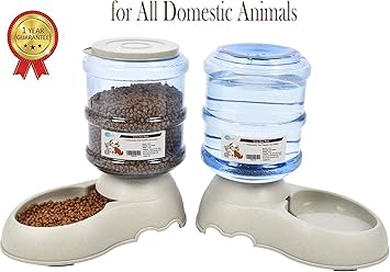 Ygjt Automatic Pet Feeder Dog Cat Food With Water Dispenser Us Fda