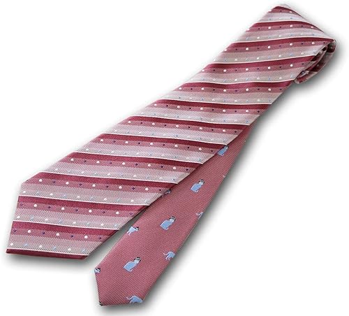 Amazon タケオ キクチ Takeo Kikuchi ストライプ ドット ネコ柄 シルク ネクタイ レッド系 メンズ 日本製 シューズ バッグ