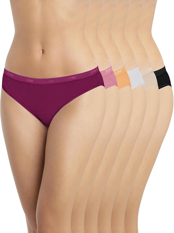 Culottes Femme Lot de 6 | Les Pockets Ecodim Coton | Douceur & Confort | Ceinture Invisible | Multicolores | Style Classique
