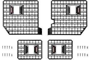 BuiltRight Industries Bedside Rack MOLLE Panel System | for Ford F-150 (2015-2024), Made in USA, Heavy Duty Steel, The Original None 4 Piece Kit 2015-2020