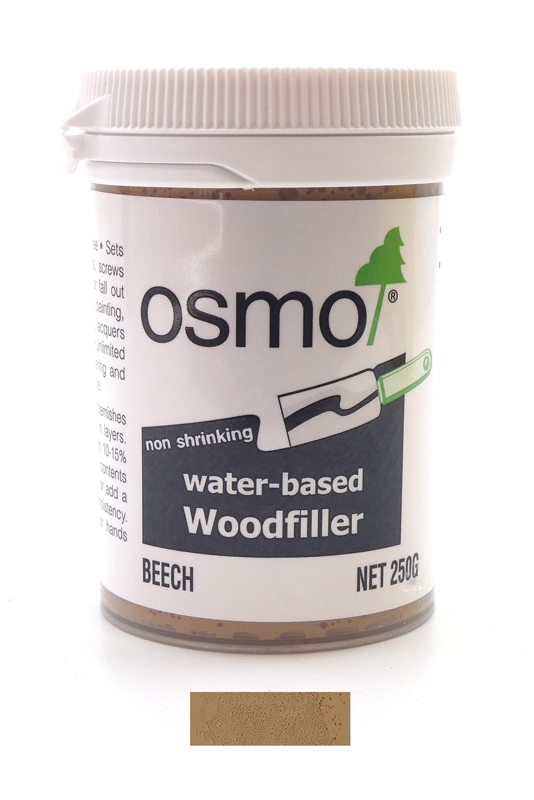 Osmo Water-based Woodfiller 250g, Beech