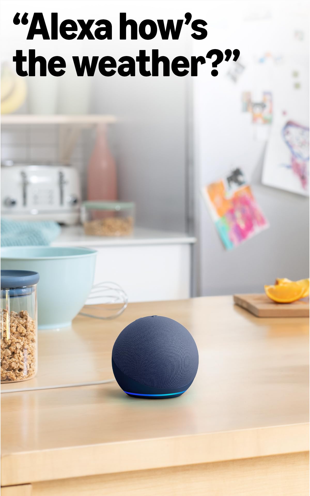 Echo Dot (Newest gen) | Big vibrant sound Wi-Fi and Bluetooth smart speaker with Alexa | Deep Sea Blue