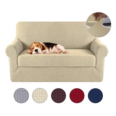 Kobwa Sofa Couch Covers Slipcover Easy Stretch Sofa Cover Elastic