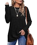 OFEEFAN Women's Long Sleeve Tops Fall Fashion