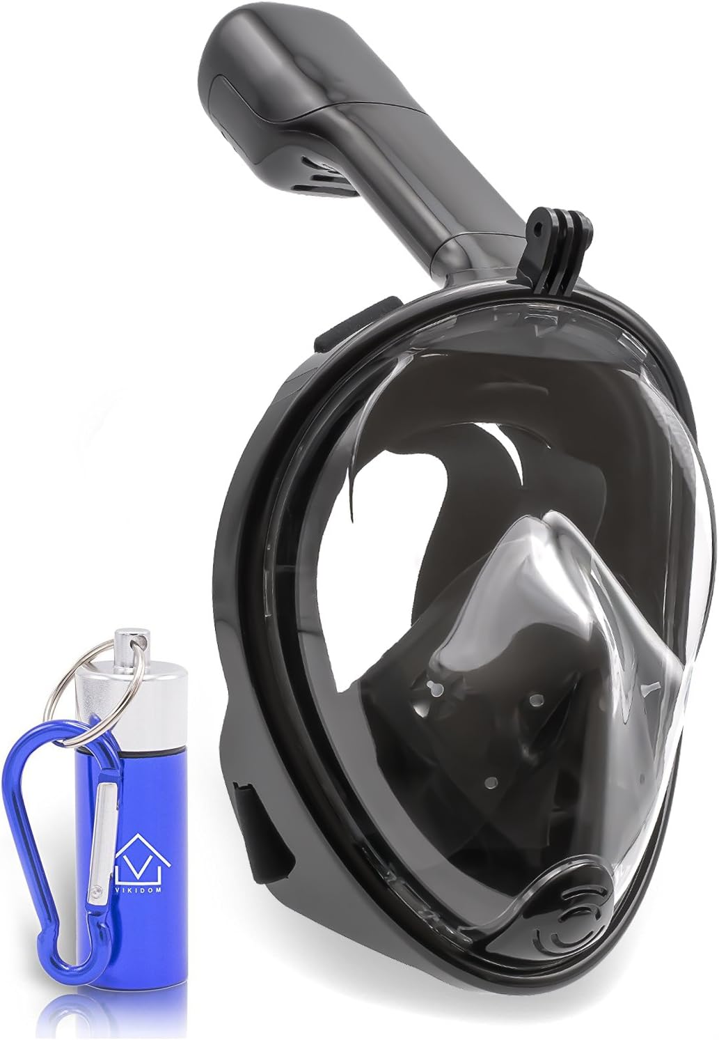 Swim with the fish! full face 180` Panoramic Snorkeling mask for Diving and Swimming underwater. Easy breath system, Perfect for Adults and Children.