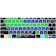HRH Serato DJ Hotkey Silicone Keyboard Cover Skin for MacBook Pro 13" A1708 A1988 No Touch Bar 2018 2017 2016 Release and for MacBook 12" A1534 (2015)&A1931(2018) USA Layout Protective Skin