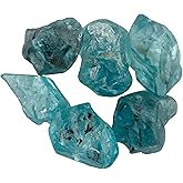 CRYSTALIS (30cts.) Blue Zircon Raw Crystals Loose Gemstone Wholesale Bulk Rough Jewelry Making Supply, Chakra Healing Raw Stones, Wire Wrapping, DIY, Gem Collection (Size : 5-10mm)