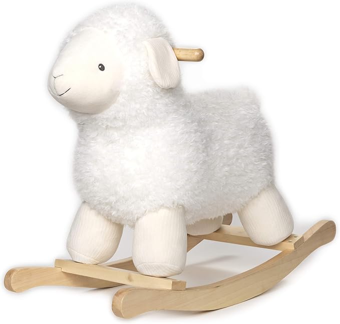 nursery lamb plush rocker