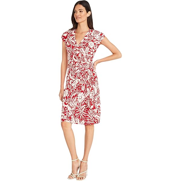 Maggy London Womens Dresses Printed Matte Jersey Wrap, Black/Soft White, 2 US at Amazon Women's Clothing store Maggy London Womens Dresses Printed Matte Jersey Wrap, Black/Soft White, 2 US at Amazon Women's Clothing store