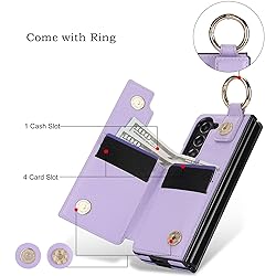 XIMAND for Samsung Galaxy Z Fold 5 Wallet Case with