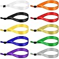 PATIKIL Disposable Cloth Wristbands for Events, 100 Pcs Adjustable Cloth Event Wristbands Colored Wrist Bands for Concert Club Parties, Multicolor, 13.8"x0.6"