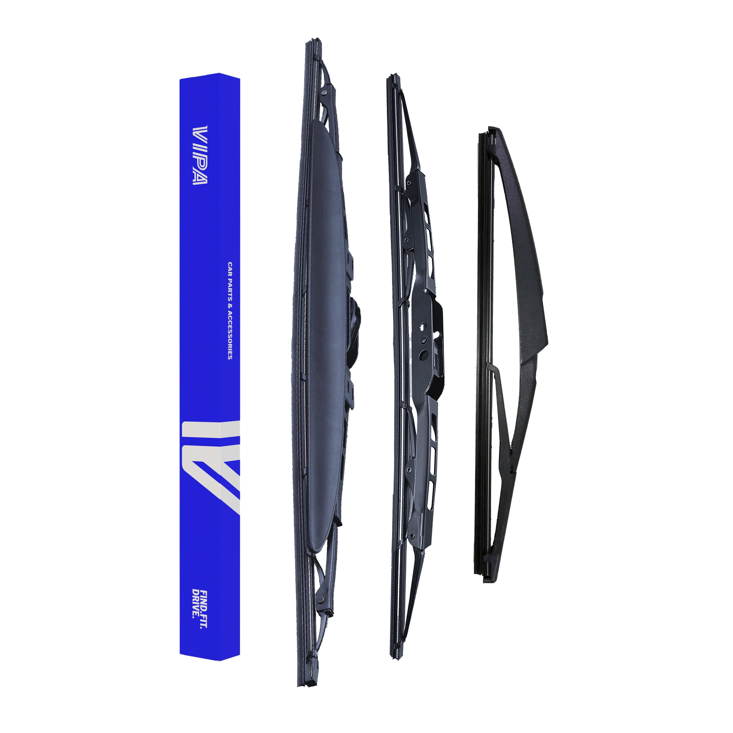 Vipa Car Parts Premium Wiper Blade Set | fits: MINI MINI R56 EARLY Hatchback (Aug 2006 to Sep 2012) | All-Weather Performance | Durable, Streak-Free Windshield Wipers | Easy Installation